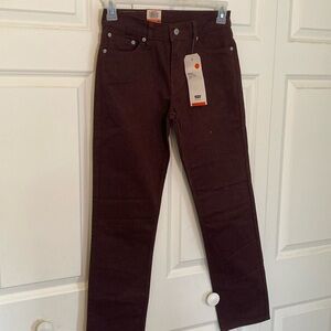 Levi's Eco Performance Jeans in Plum (New) - Size 28 waist/30 length